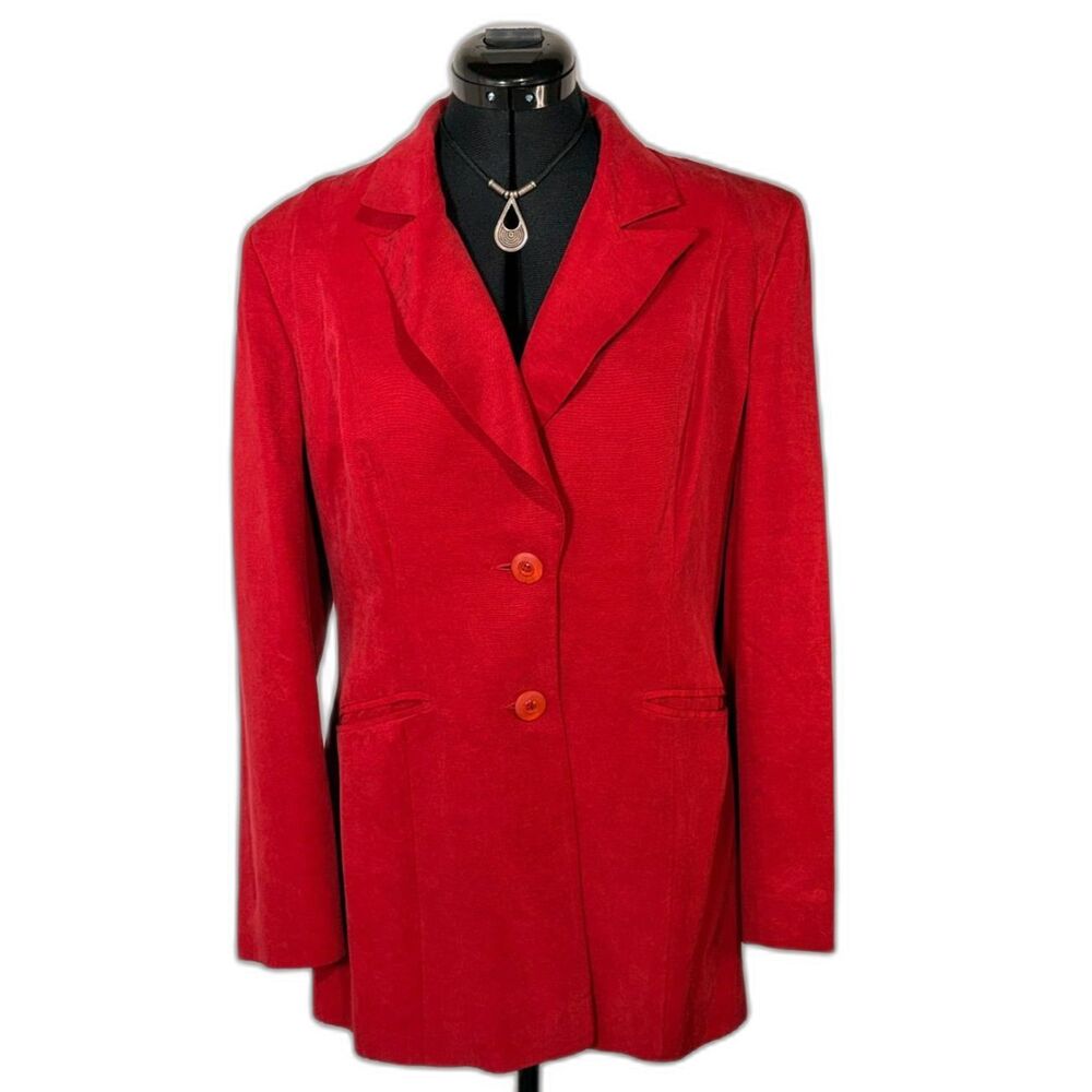 Diva Design Red Two Button Blazer